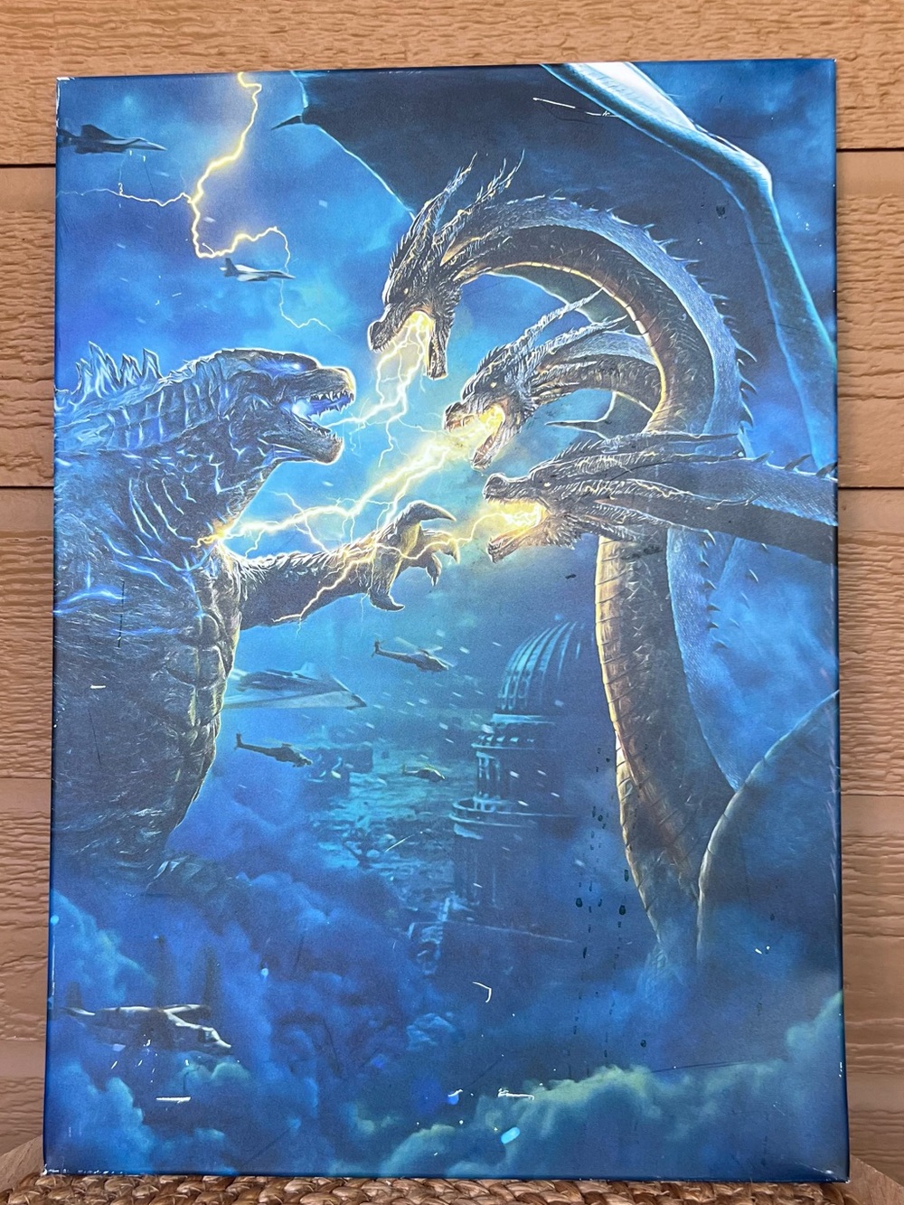 Displate Rare Godzilla King Of The Monsters Metal Print Signed And Authenticated